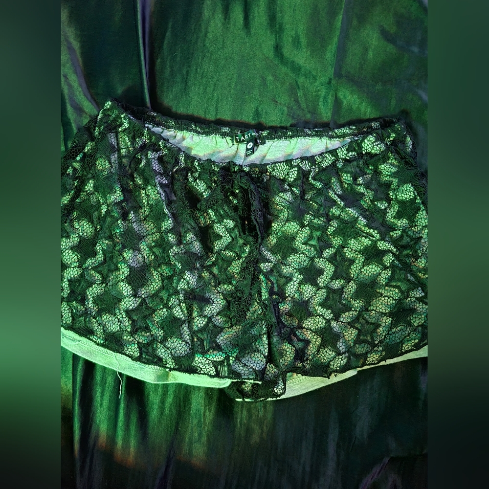 Black lace sleep shorts comfortable